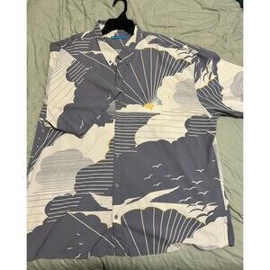 Tori Richard Daybreak Tradewind Tecnology Hawaiian Shirt Size 3XL Stretch Aloha